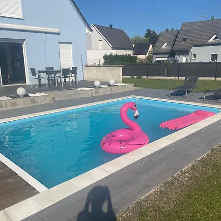 Maison Et Piscine Europa Park Visite Alsace - 9 Pers Holiday home Rossfeld